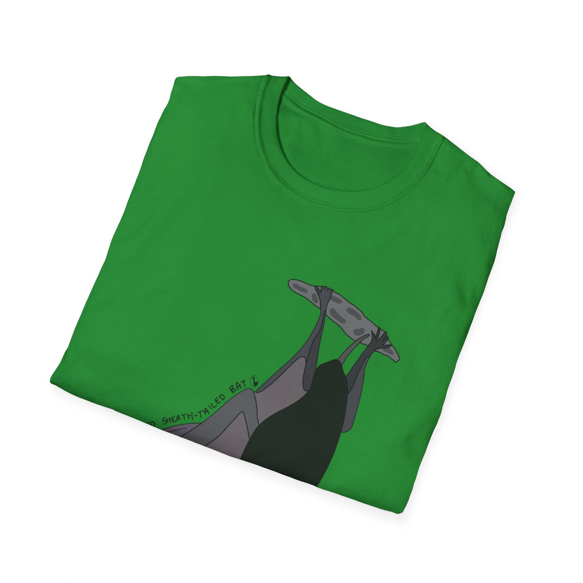 Yellow-bellied Sheath-tailed Bat - Unisex Softstyle T-Shirt - Wild Faces