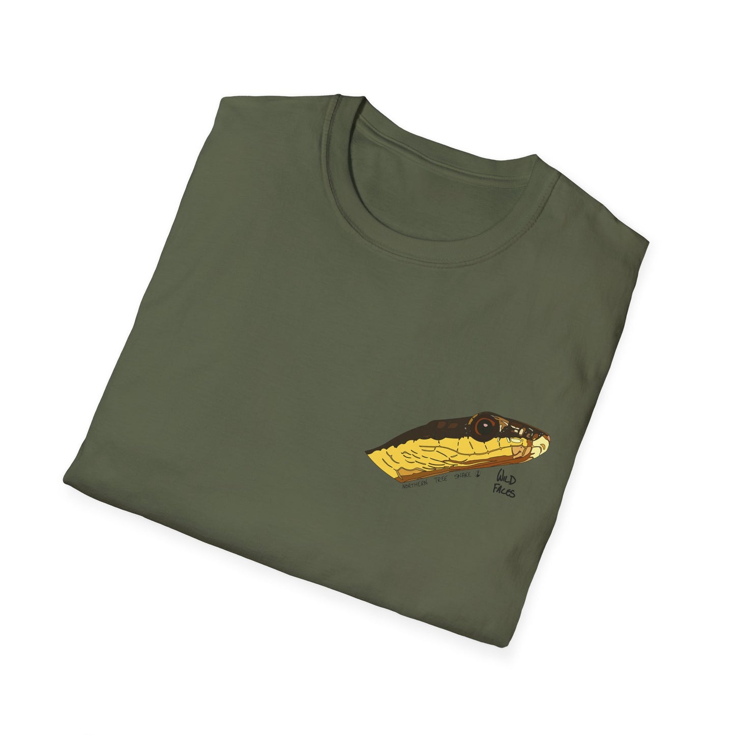 Northern Tree Snake - Small design - Unisex Softstyle T-Shirt