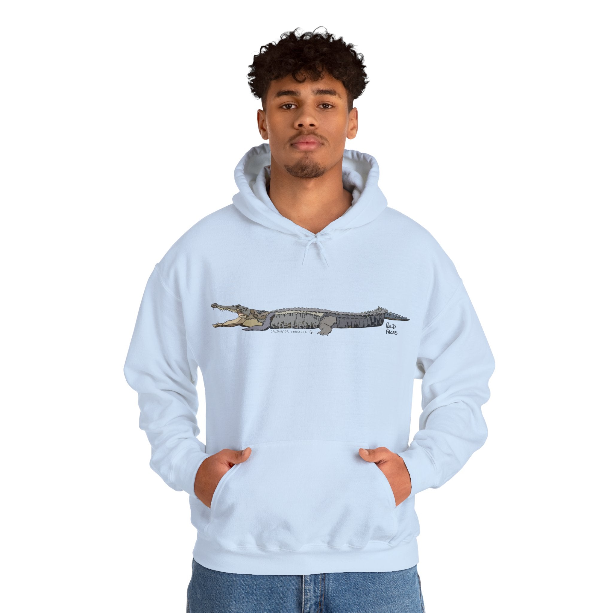 Saltwater Crocodile | Unisex Heavy Blend™ Hooded Sweatshirt Printify