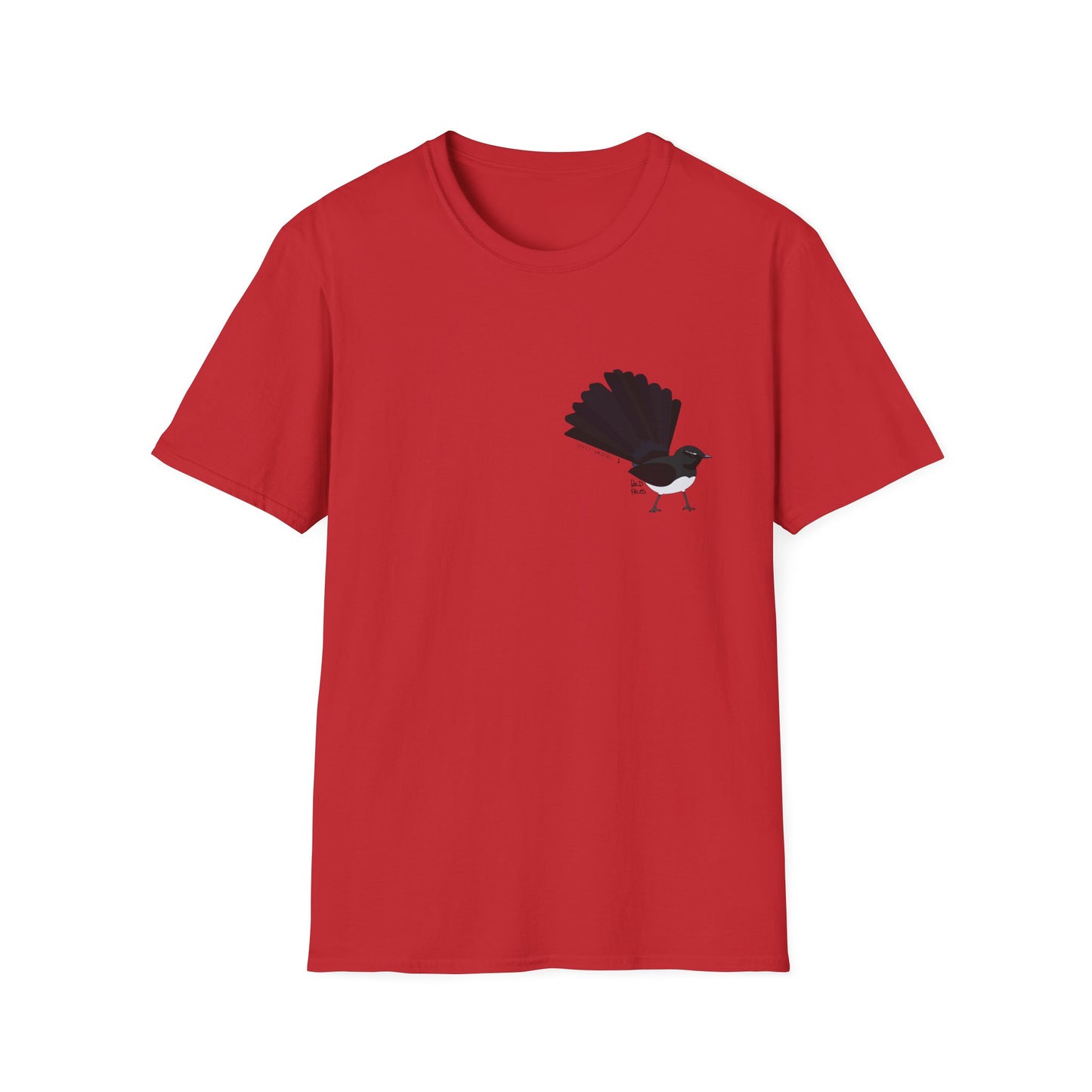 Willy Wagtail - Small design - Unisex Softstyle T-Shirt