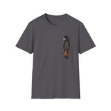 Red-tailed Black Cockatoo - Small design - Unisex Softstyle T-Shirt