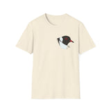 Hooded Plover Head-Small design- Unisex Softstyle T-Shirt Printify