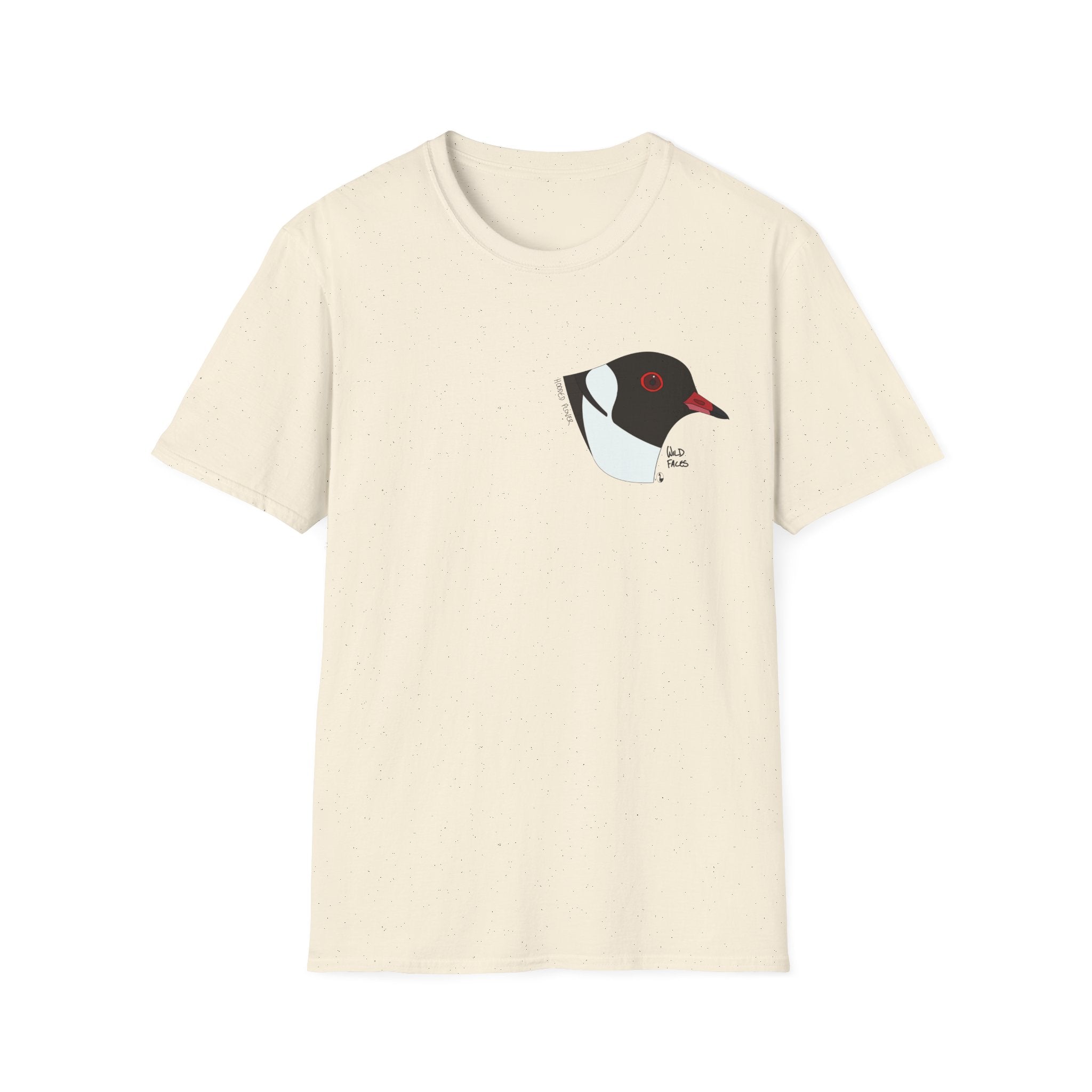 Hooded Plover Head-Small design- Unisex Softstyle T-Shirt Printify