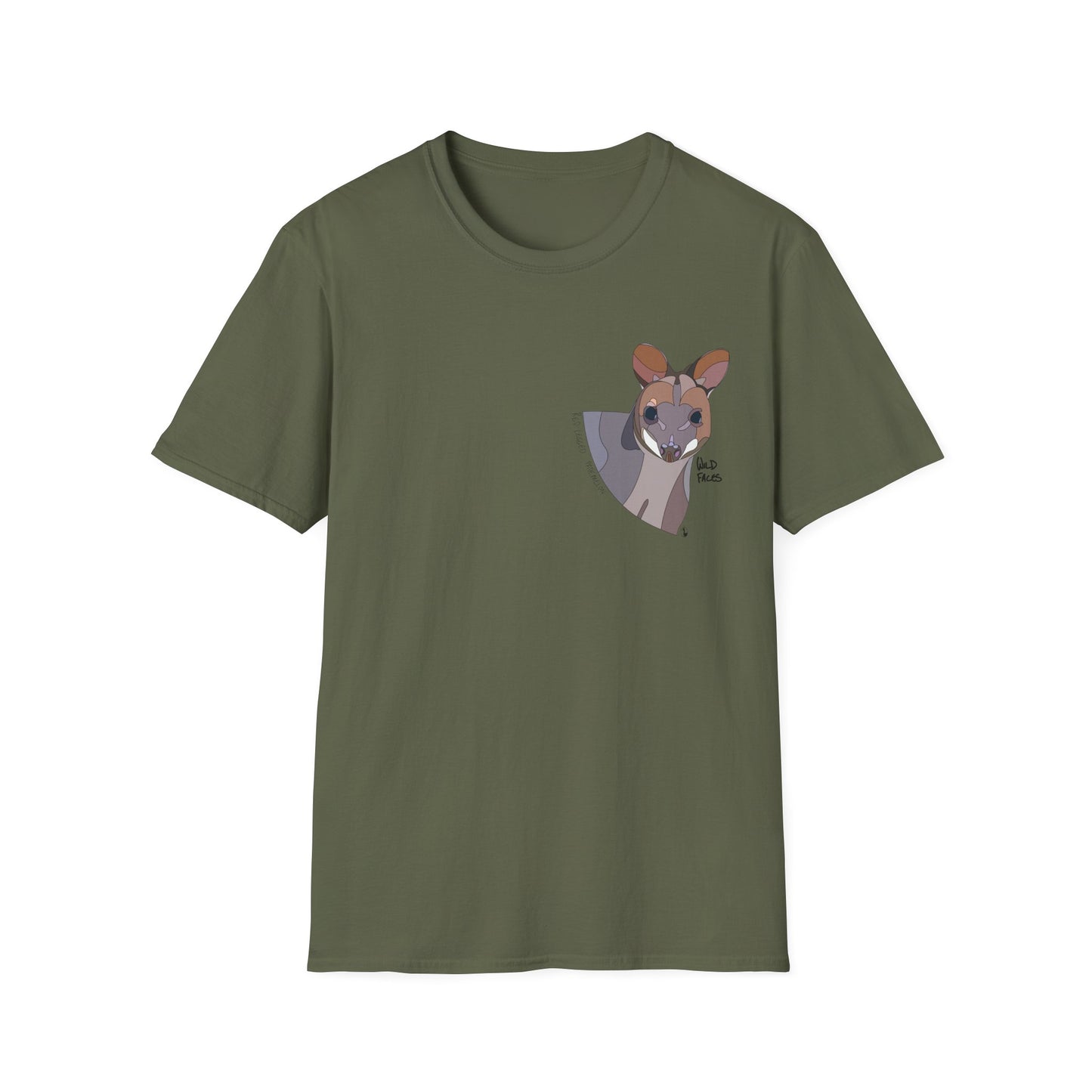 Red-legged Pademelon - Small design - Unisex Softstyle T-Shirt