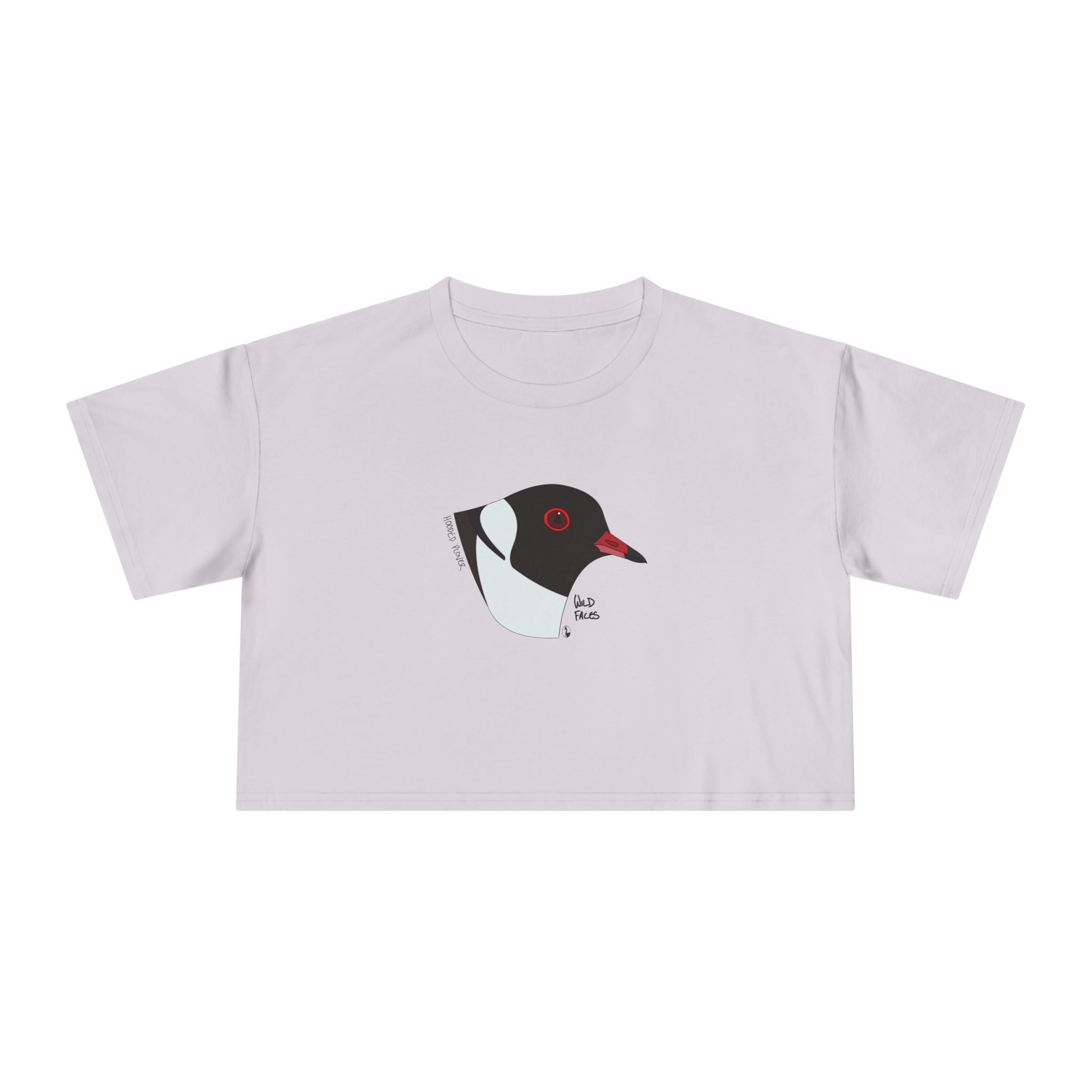 Hooded Plover (head) - Women's Crop Tee