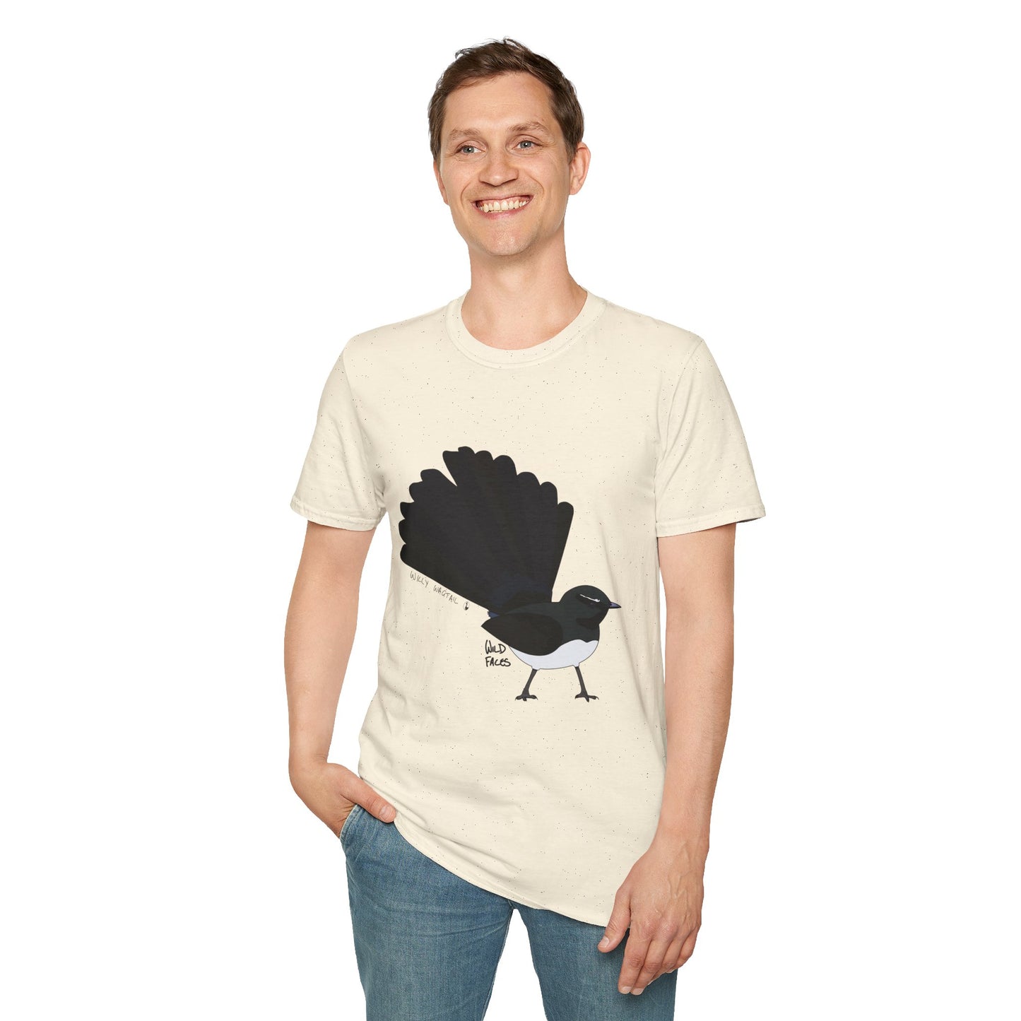 Willy Wagtail - Unisex Softstyle T-Shirt