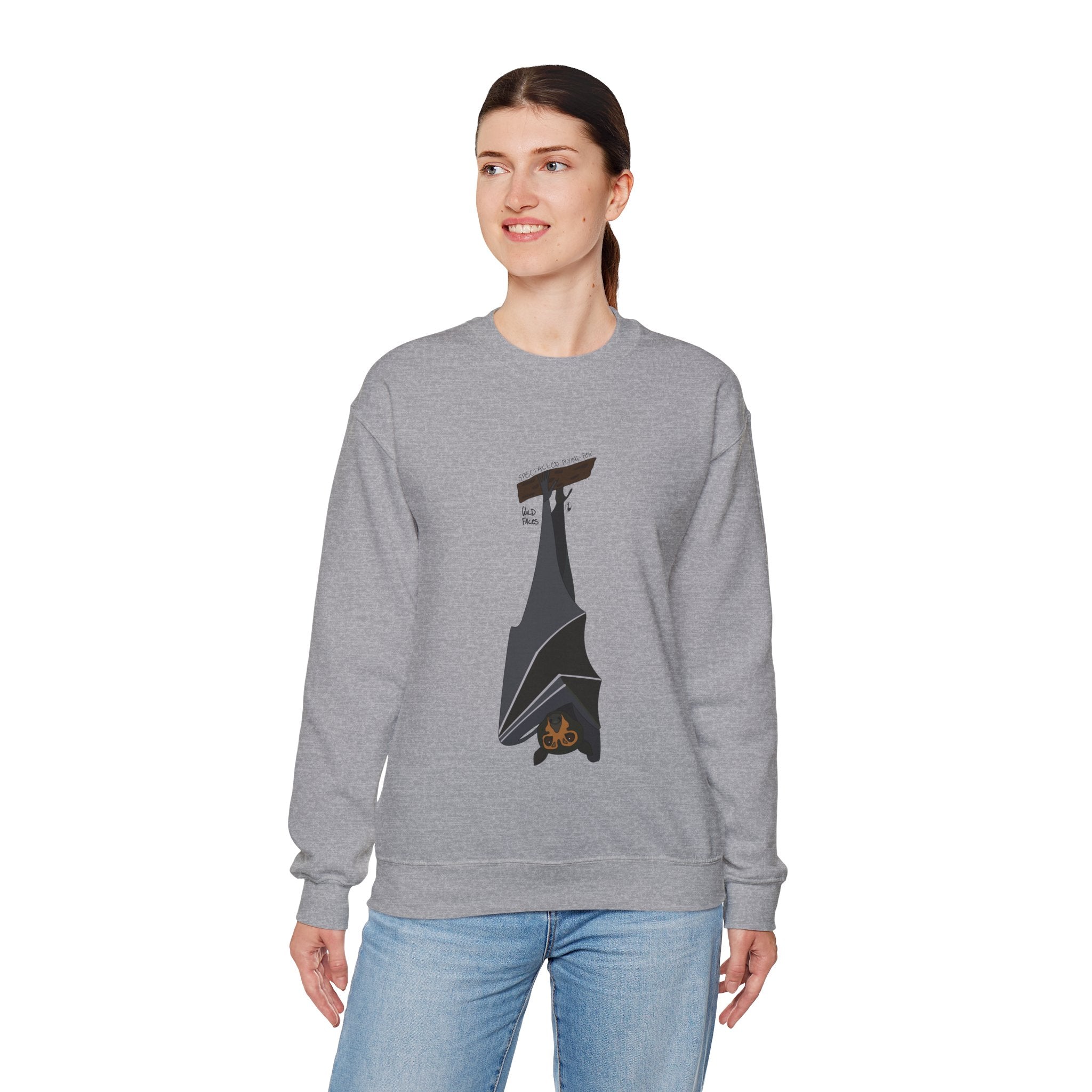 Spectacled Flying Fox Sweatshirt | Unisex Heavy Blend™ Crewneck Printify