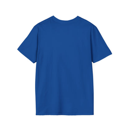 Blue-faced Honeyeater- Small design (white font)- Small design - Unisex Softstyle T-Shirt