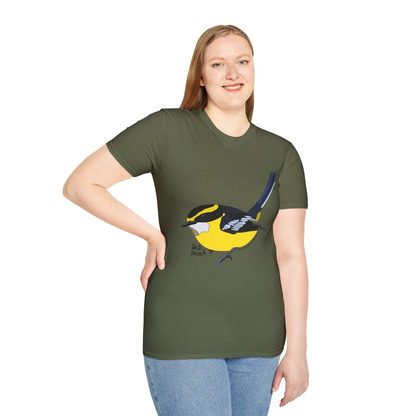 Yellow-breasted Boatbill - Unisex Softstyle T-Shirt