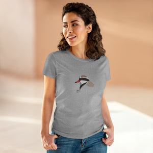 Black-fronted Dotterel - Women's Midweight Cotton Tee Printify