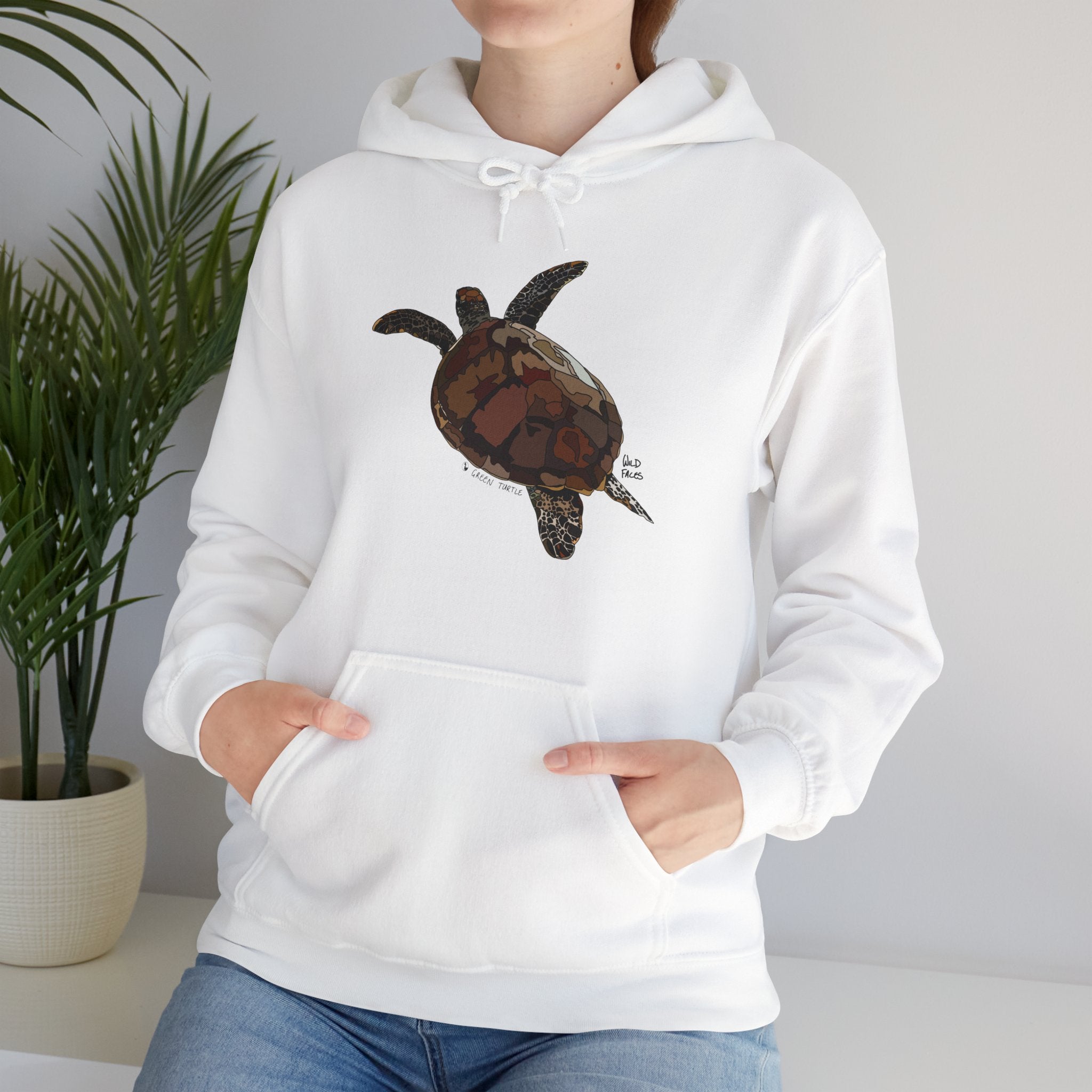 Green Turtle | Unisex Heavy Blend™ Hooded Sweatshirt Printify