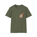 French Bulldog - Small design - Unisex Softstyle T-Shirt