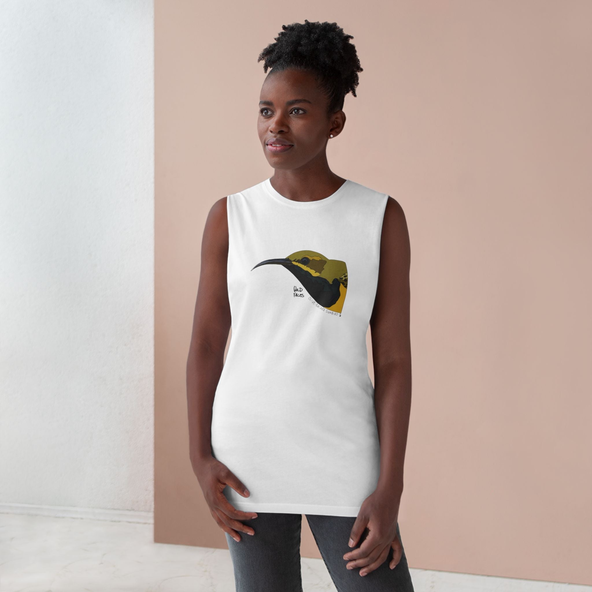 Olive-backed Sunbird - Unisex Barnard Tank Printify