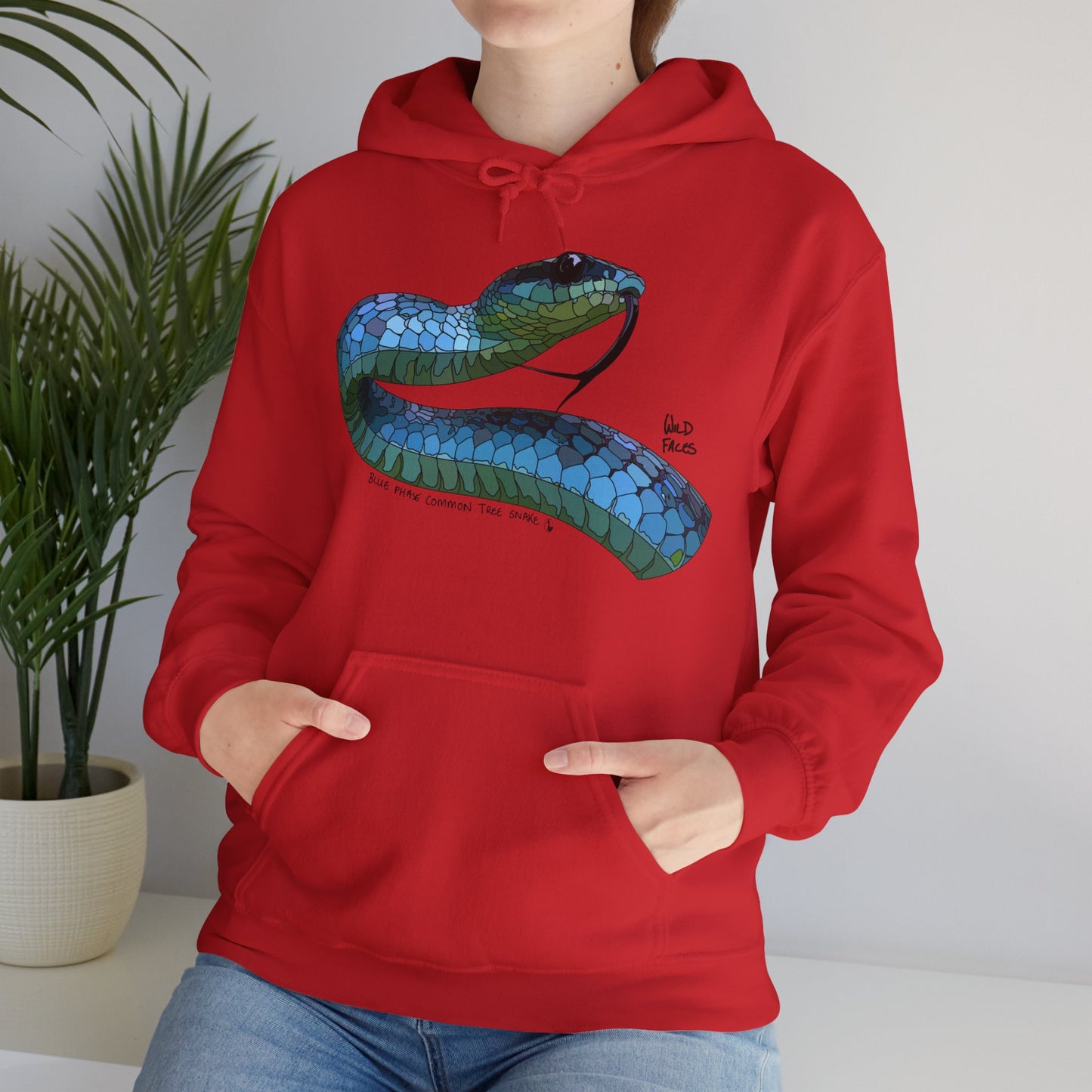 Blue Phase Common Tree-snake | Unisex Heavy Blend™ Hooded Sweatshirt