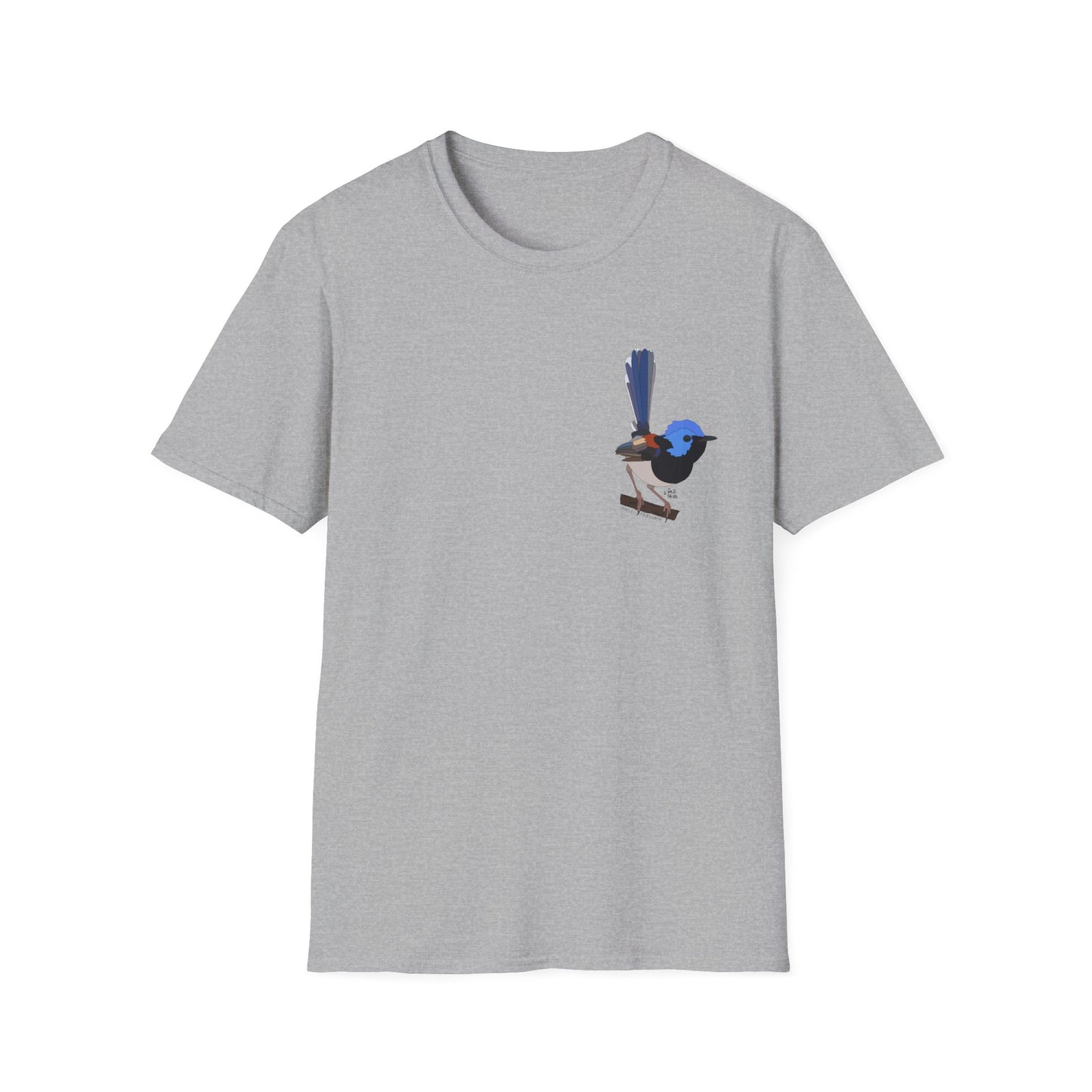 Lovely Fairy-wren - Small design - Unisex Softstyle T-Shirt