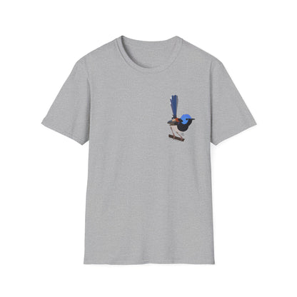 Lovely Fairy-wren - Small design - Unisex Softstyle T-Shirt