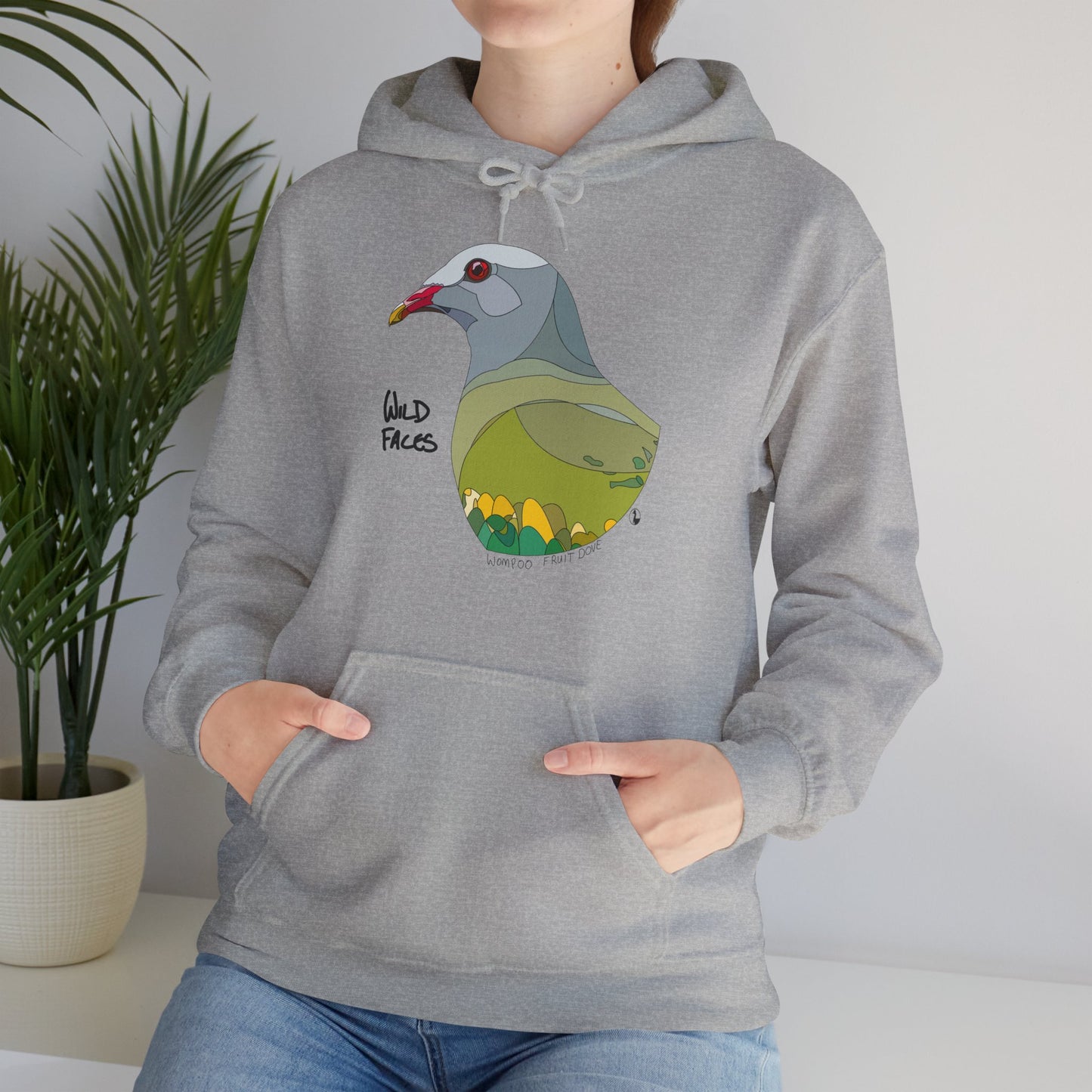 Wompoo Fruit Dove | Unisex Heavy Blend™ Hooded Sweatshirt