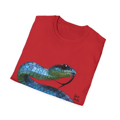 Blue Phase Common Tree-Snake - Unisex Softstyle T-Shirt