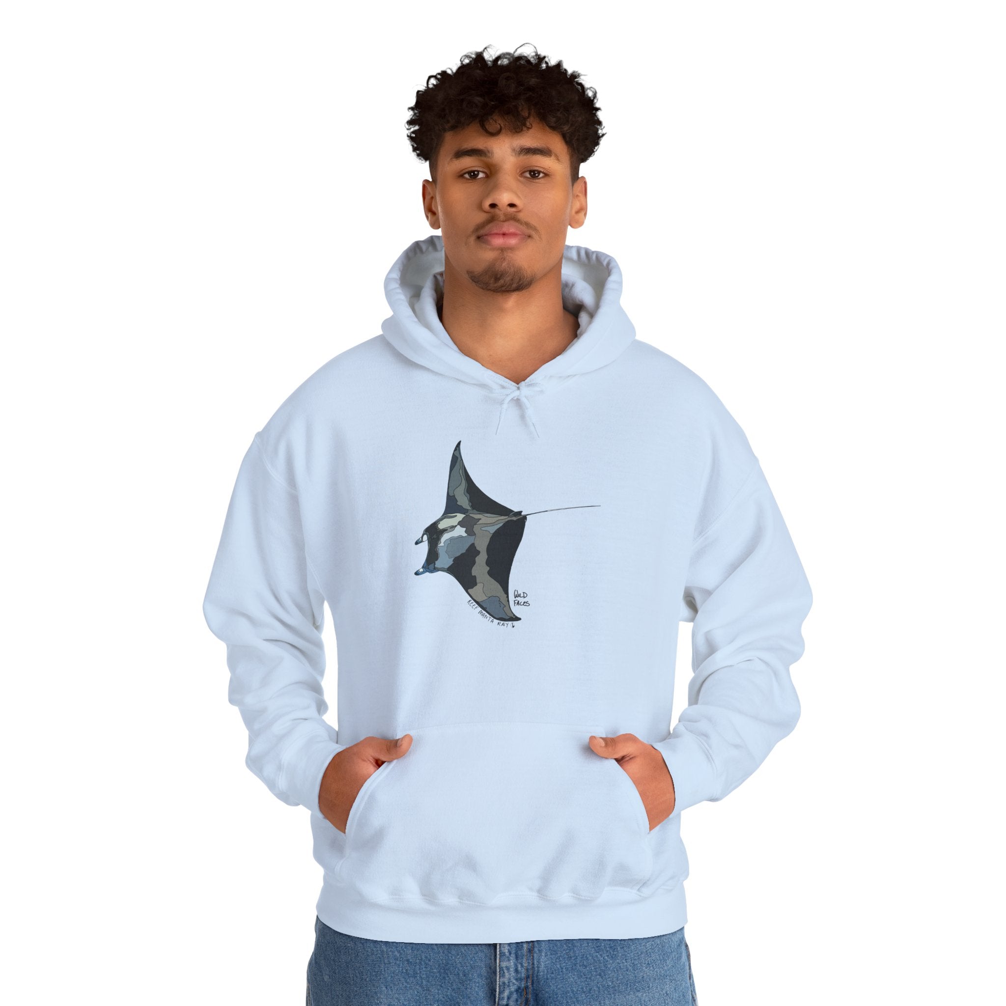 Reef Manta Ray | Unisex Heavy Blend™ Hooded Sweatshirt Printify
