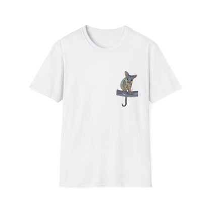 Common Brushtail Possum - Small design - Unisex Softstyle T-Shirt Printify