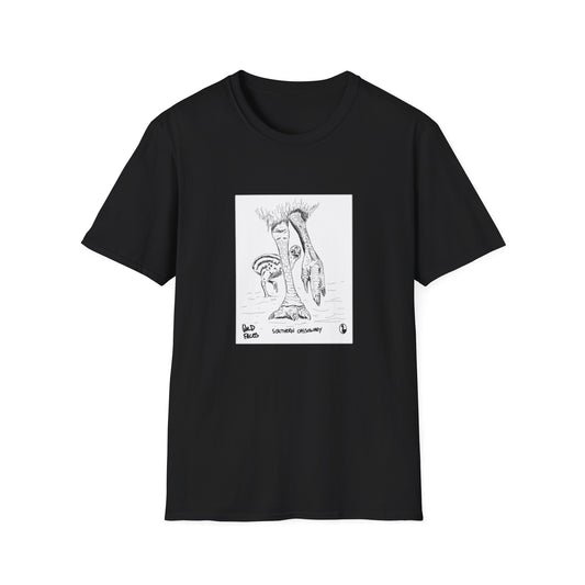 Southern Cassowary with chick - Unisex Softstyle T-Shirt