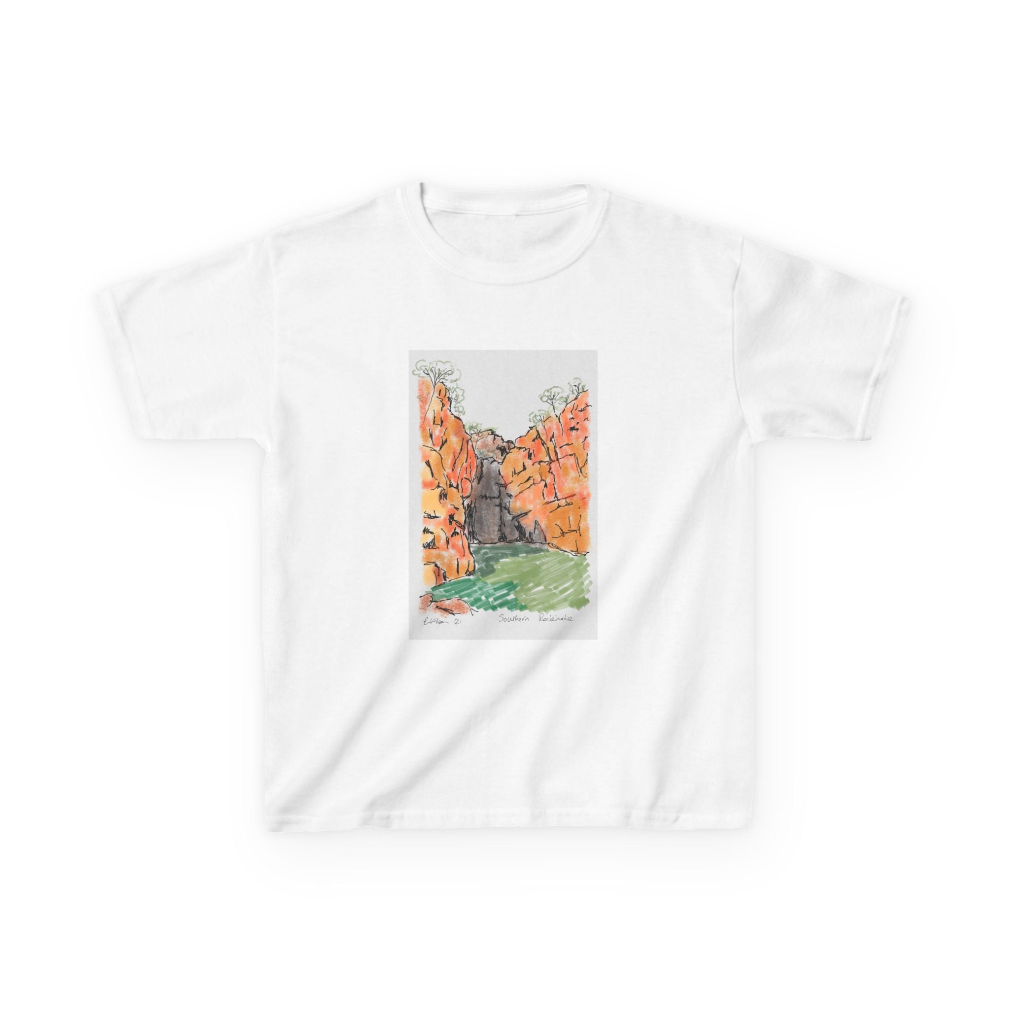 Southern Rockhole, Nitmiluk | Kids Heavy Cotton™ Tee Printify
