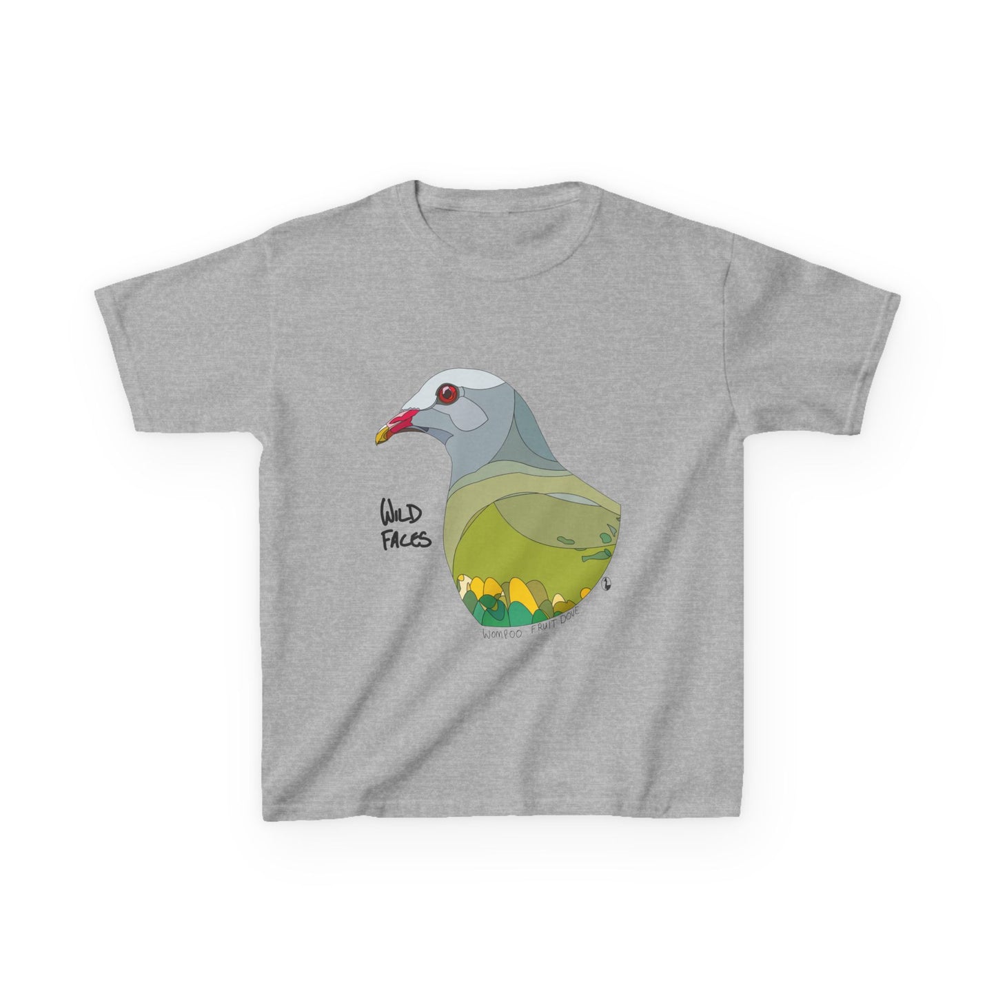 Wompoo Fruit Dove | Kids Heavy Cotton™ Tee