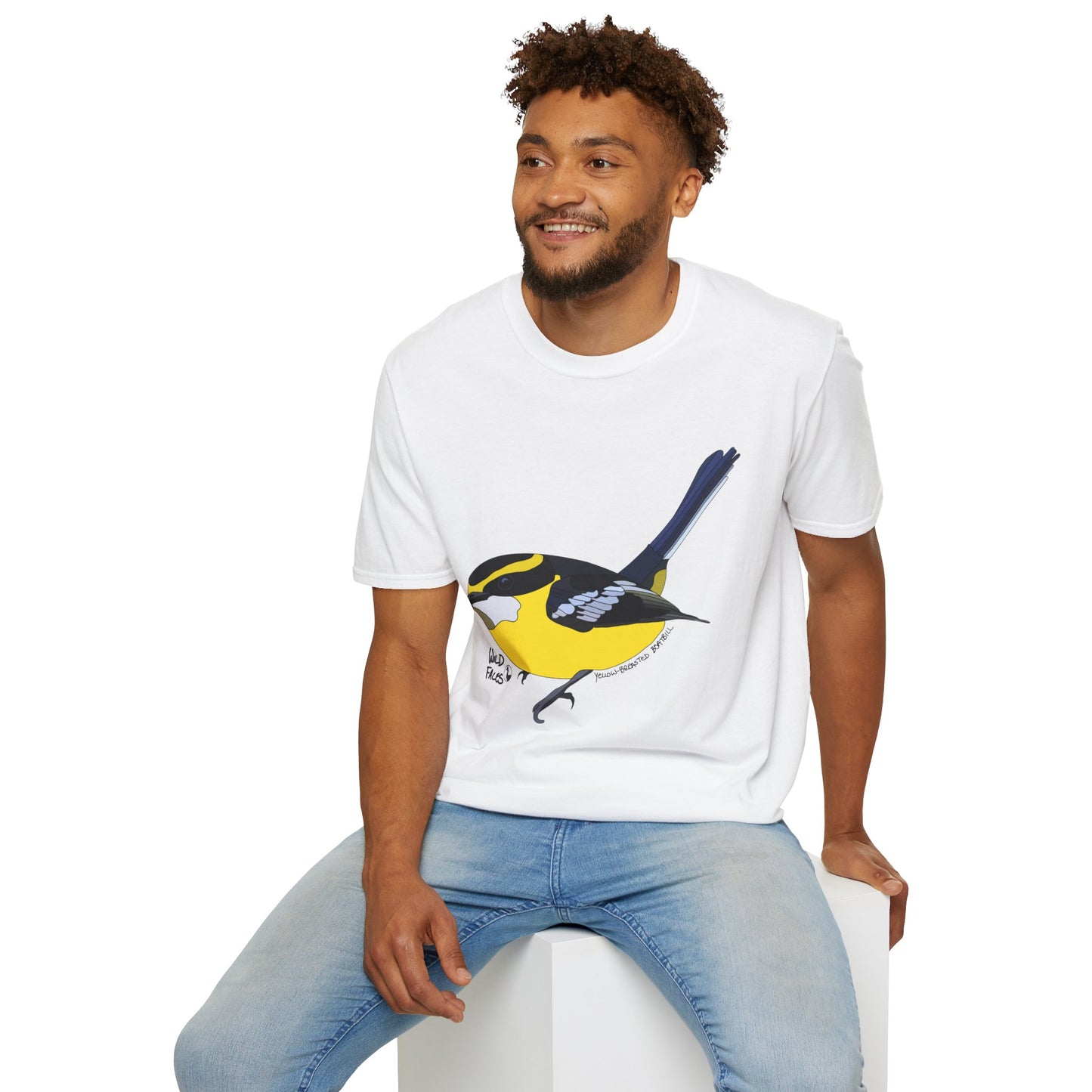 Yellow-breasted Boatbill - Unisex Softstyle T-Shirt