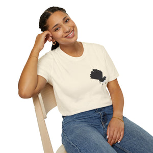 Willy Wagtail - Small design - Unisex Softstyle T-Shirt Printify