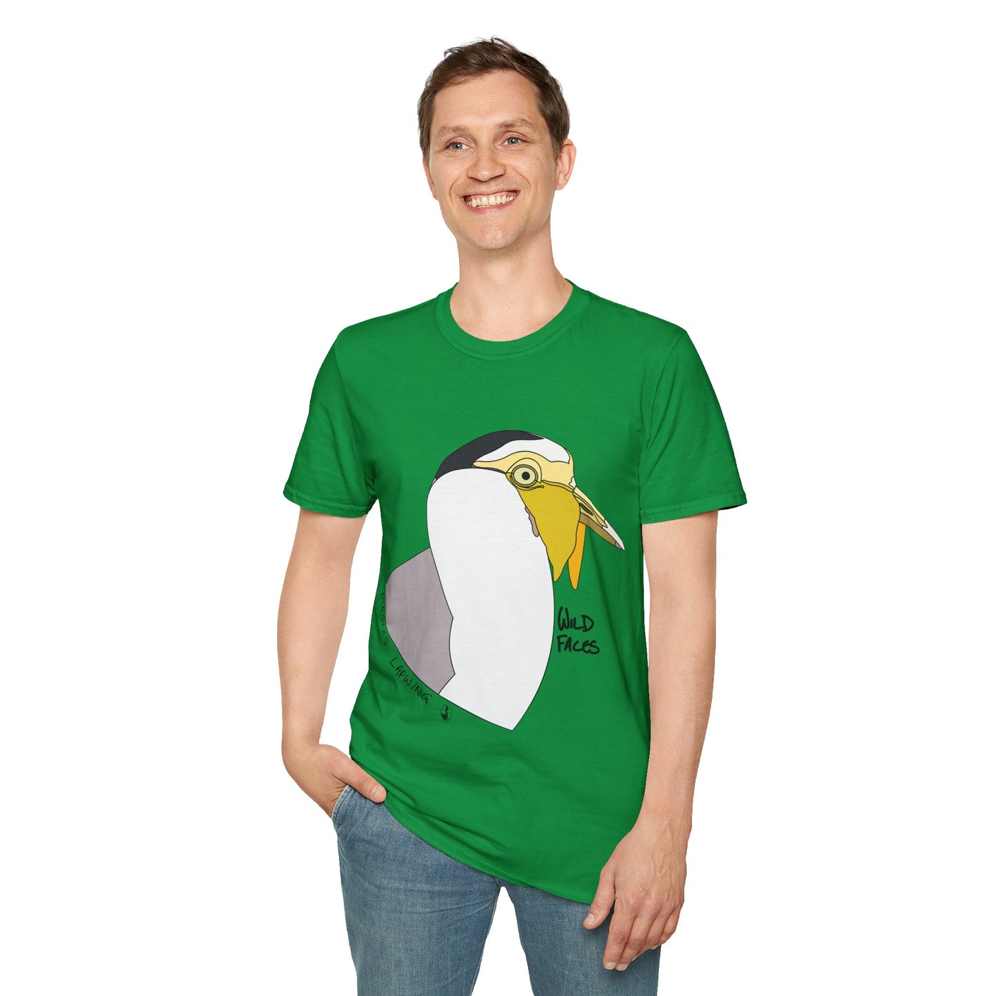 Masked Lapwing - Unisex Softstyle T-Shirt