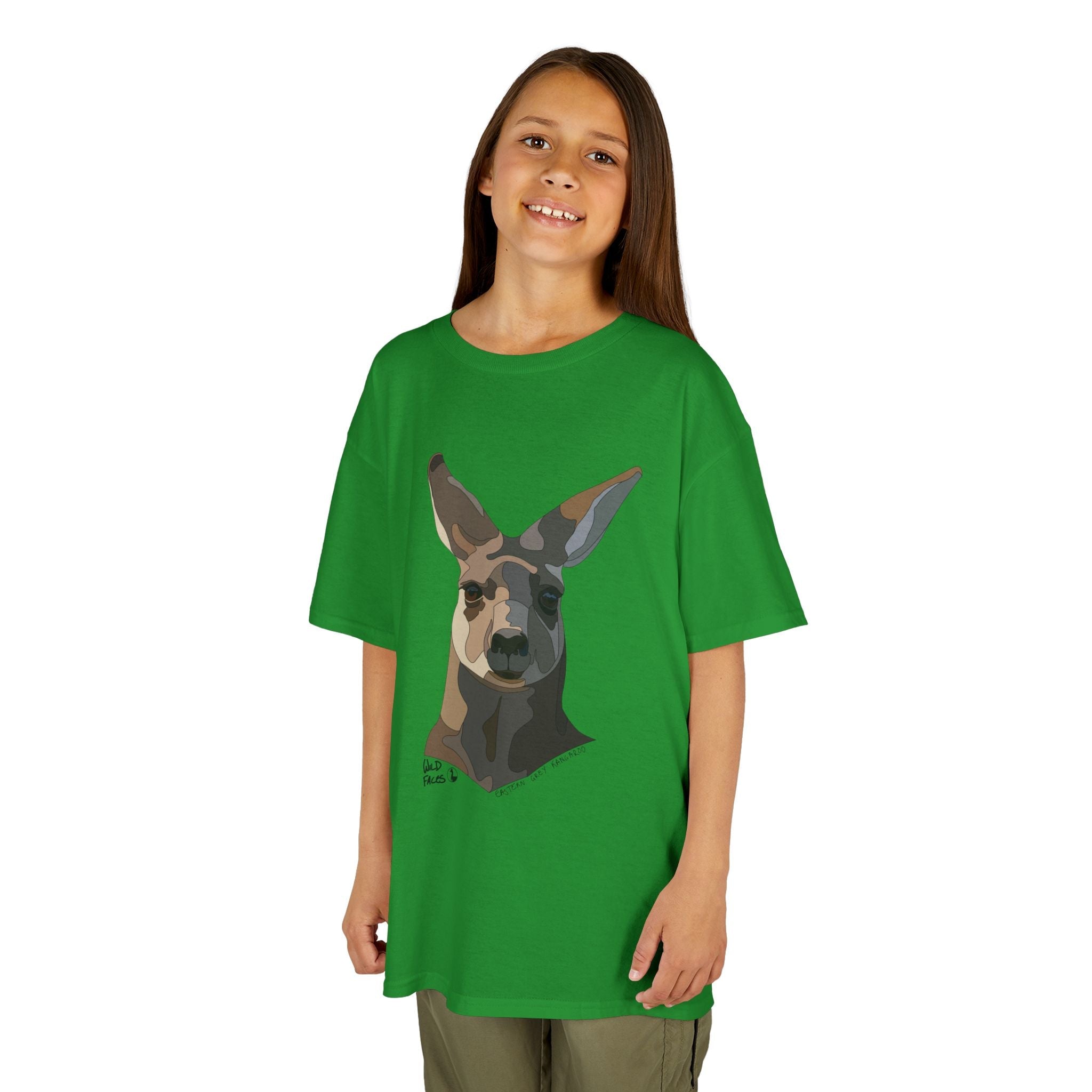 Eastern Grey Kangaroo | Kids Heavy Cotton™ Tee Printify