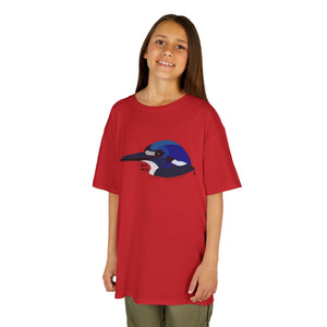 Forest Kingfisher (head) | Kids Heavy Cotton™ Tee Printify