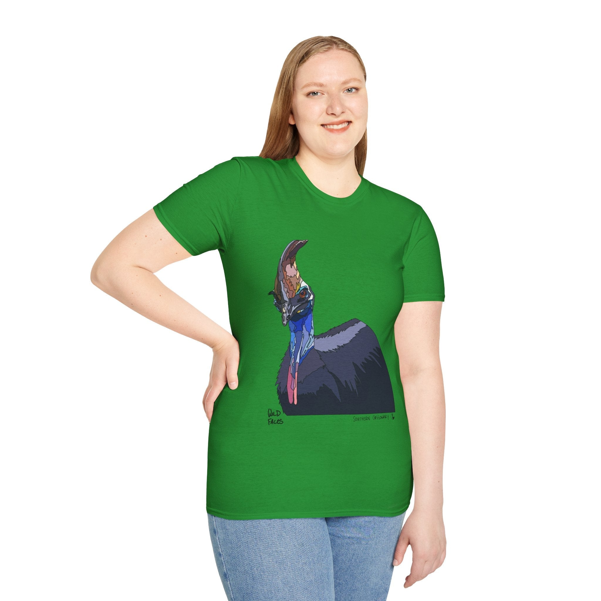 Southern Cassowary - Unisex Softstyle T-Shirt Printify