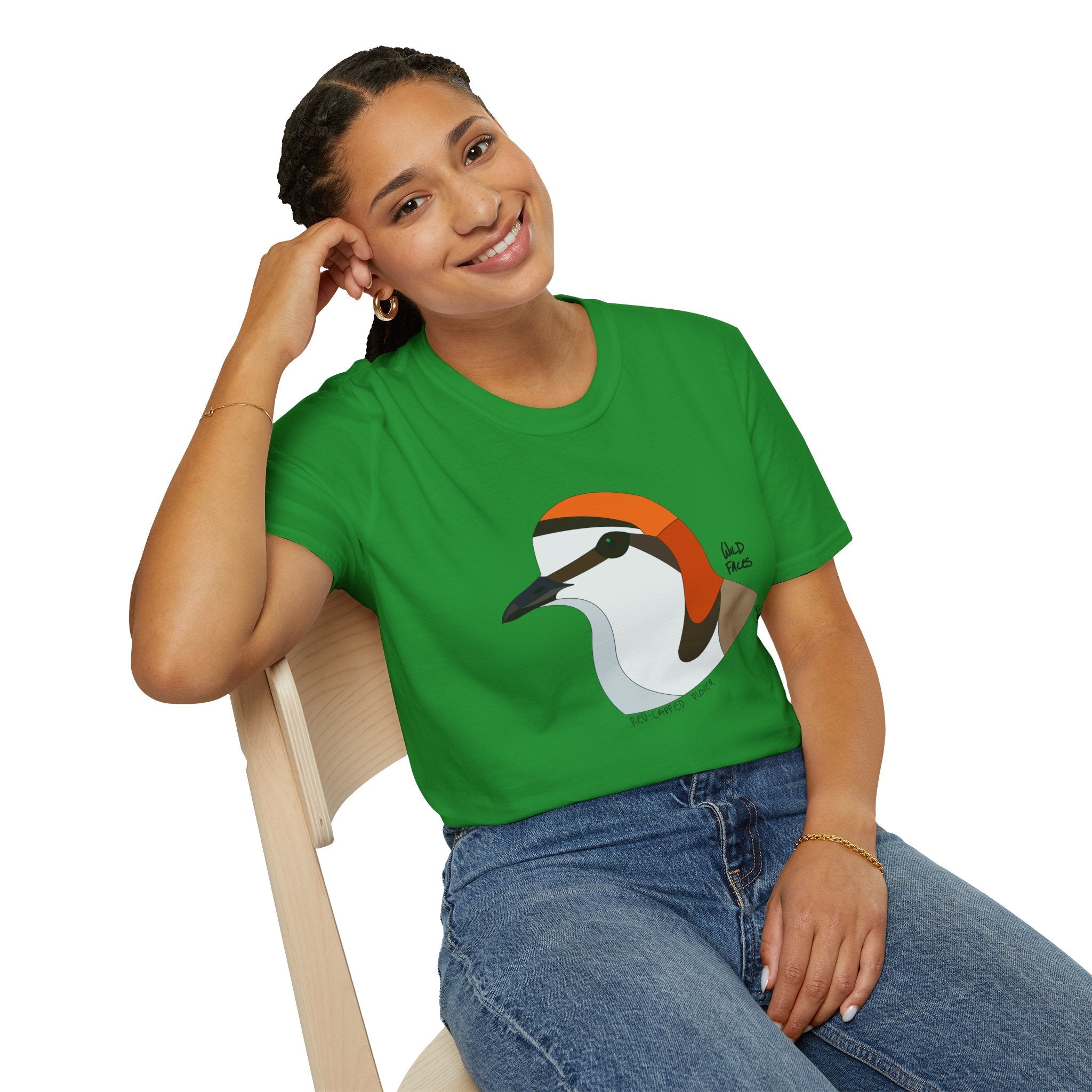 Red-capped Plover - Unisex Softstyle T-Shirt Printify