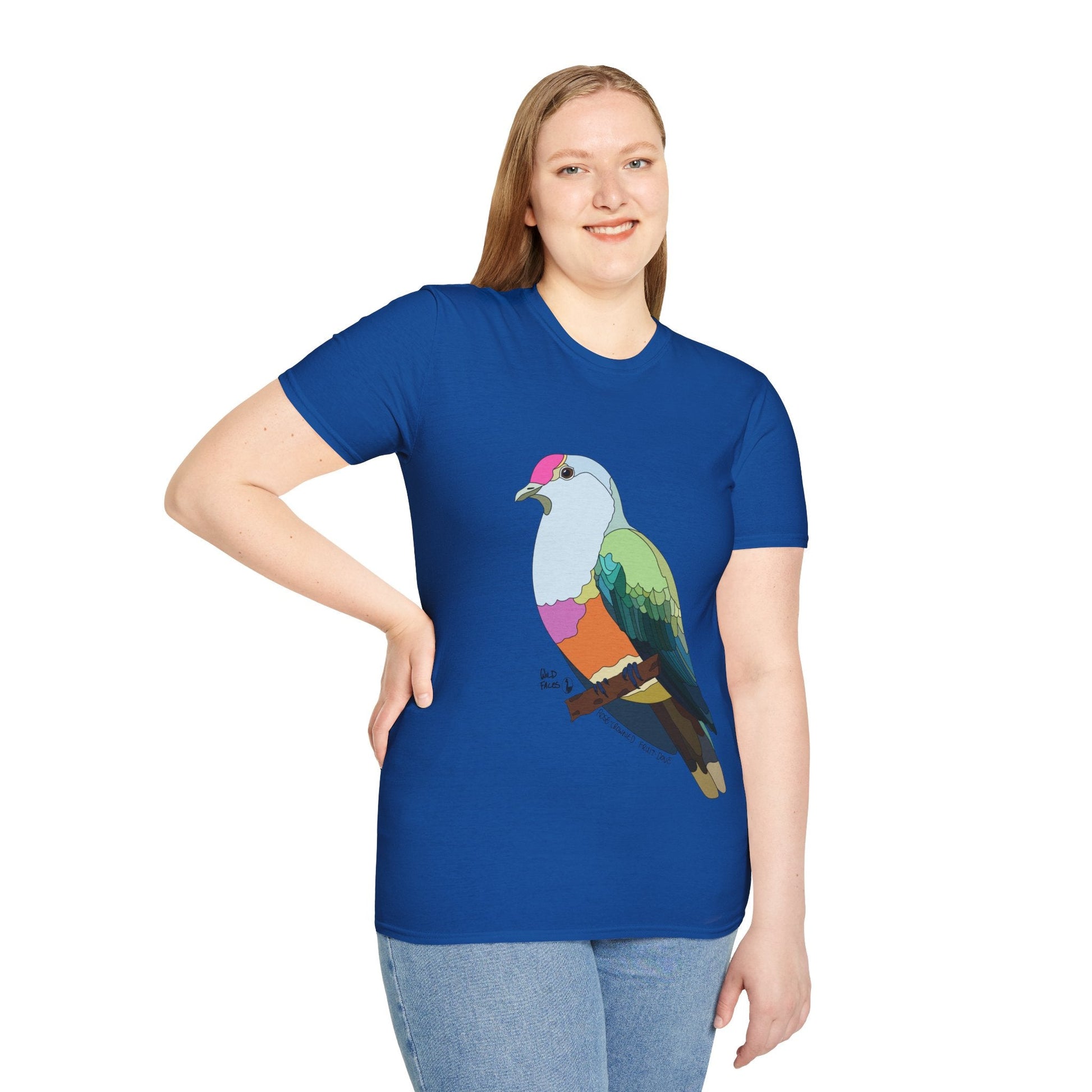 Rose-crowned Fruit Dove - Unisex Softstyle T-Shirt Printify