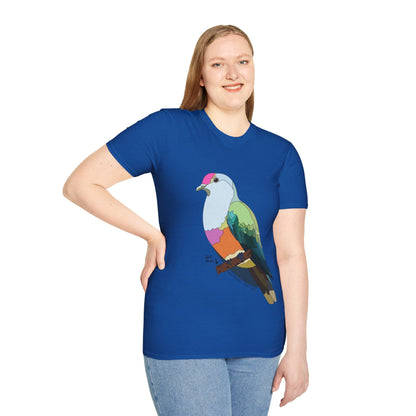 Rose-crowned Fruit Dove - Unisex Softstyle T-Shirt Printify
