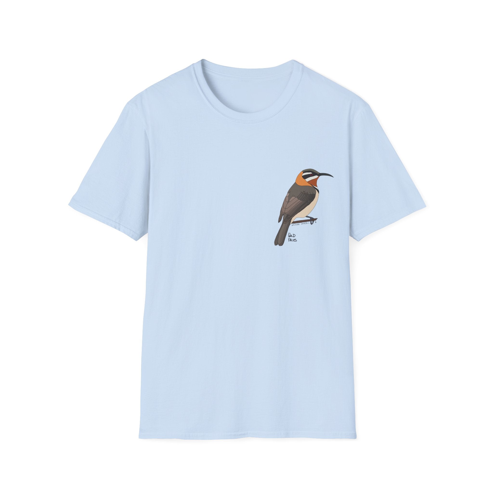 Western Spinebill - small design - Unisex Softstyle T-Shirt