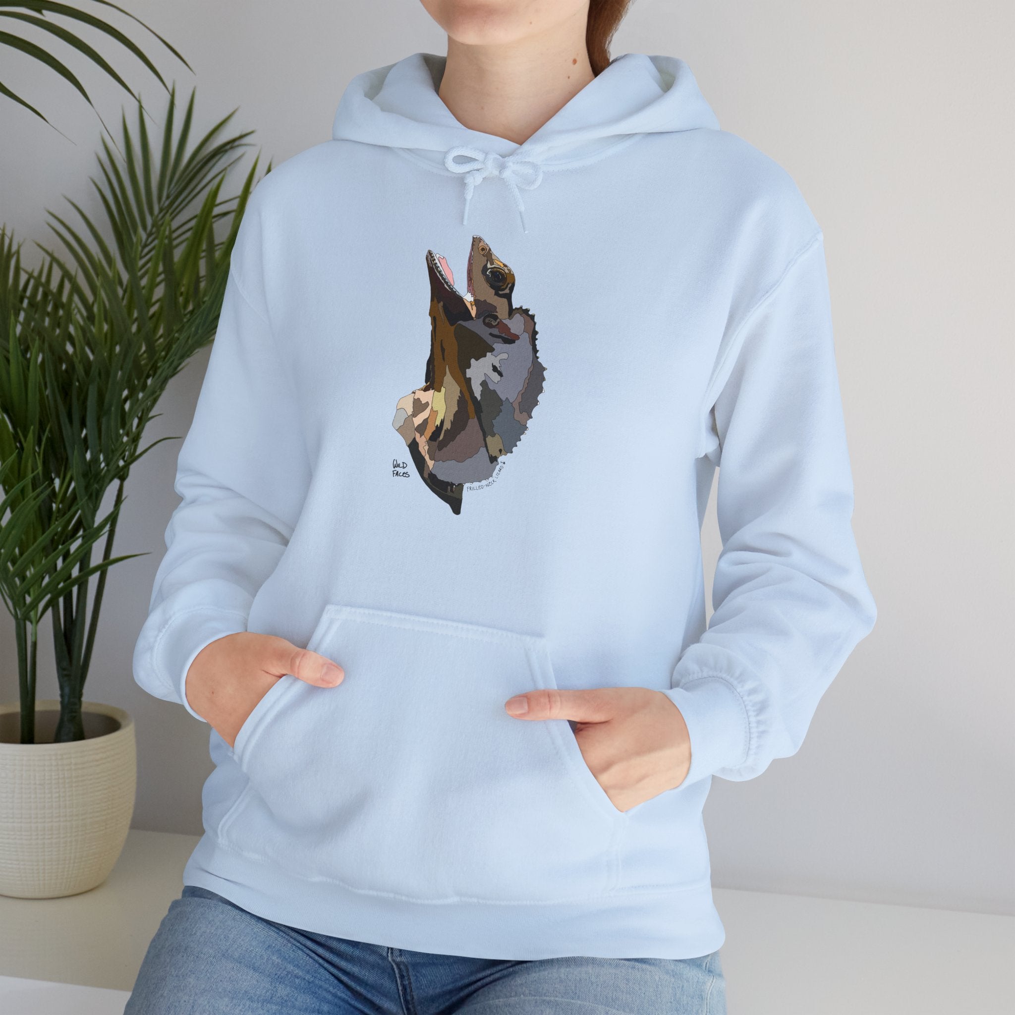 Frilled-neck Lizard | Unisex Heavy Blend™ Hooded Sweatshirt Printify