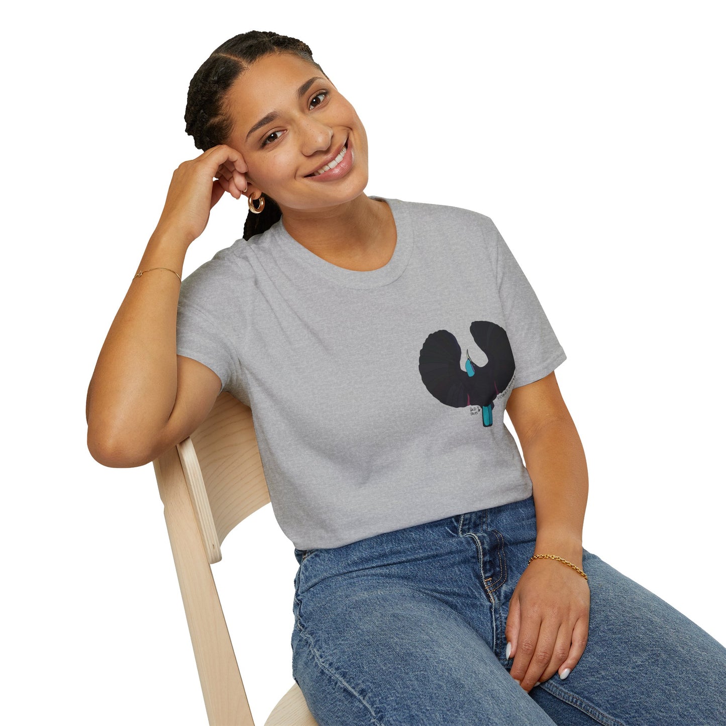 Victoria's Riflebird - Unisex Softstyle T-Shirt