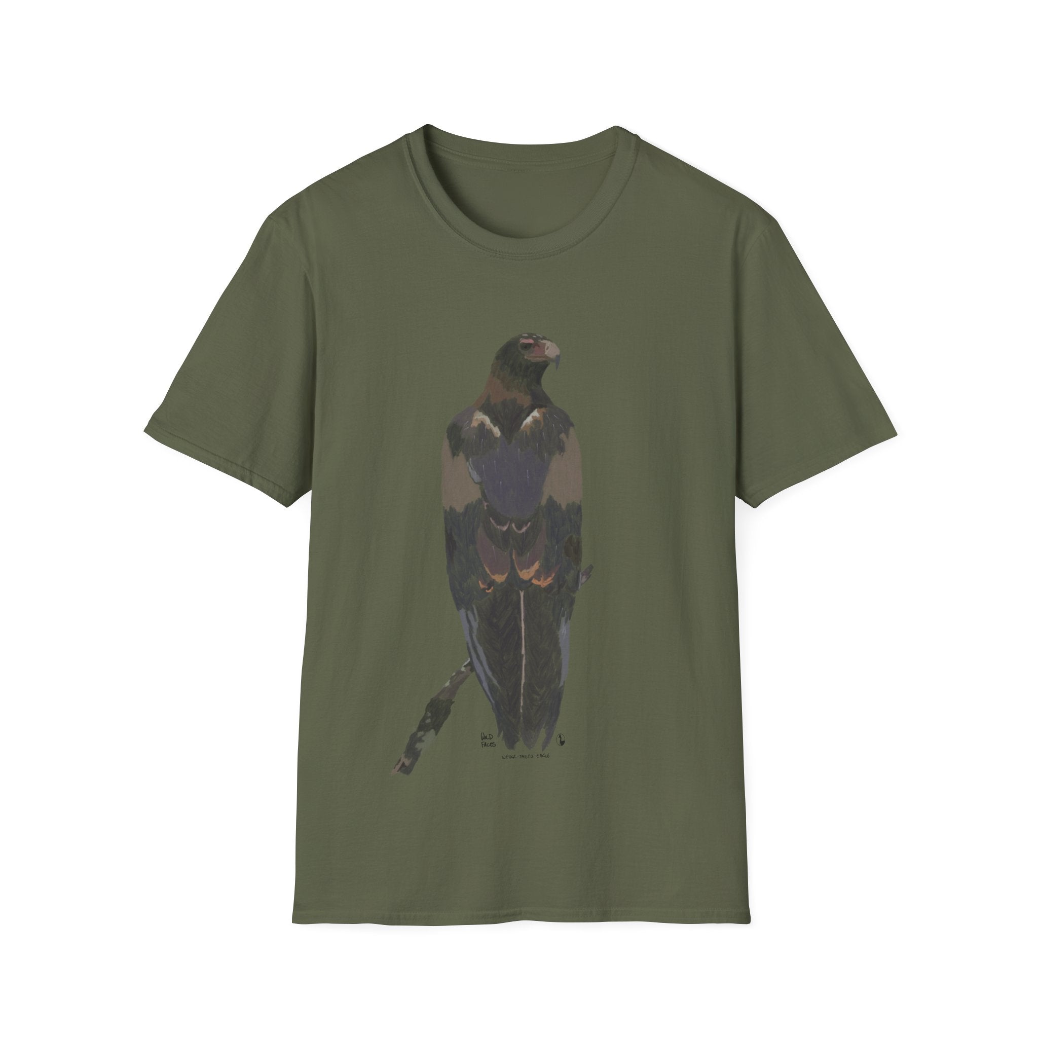 Wedge-tailed Eagle (pastel design) - Unisex Softstyle T-Shirt Printify