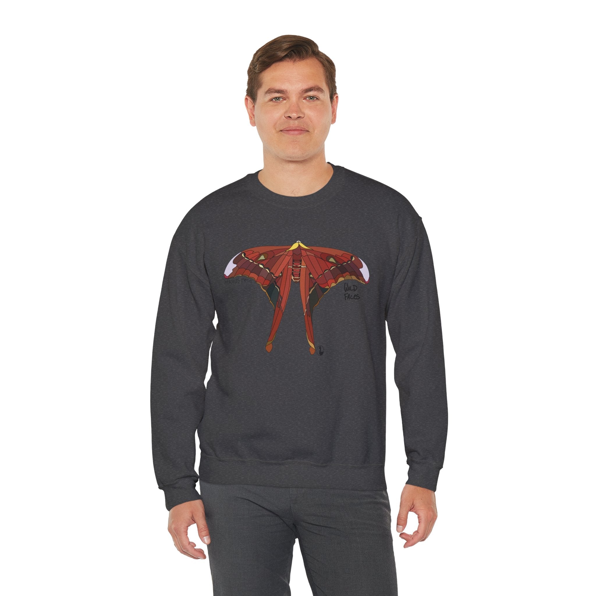 Hercules Moth Sweatshirt | Unisex Heavy Blend™ Crewneck Printify