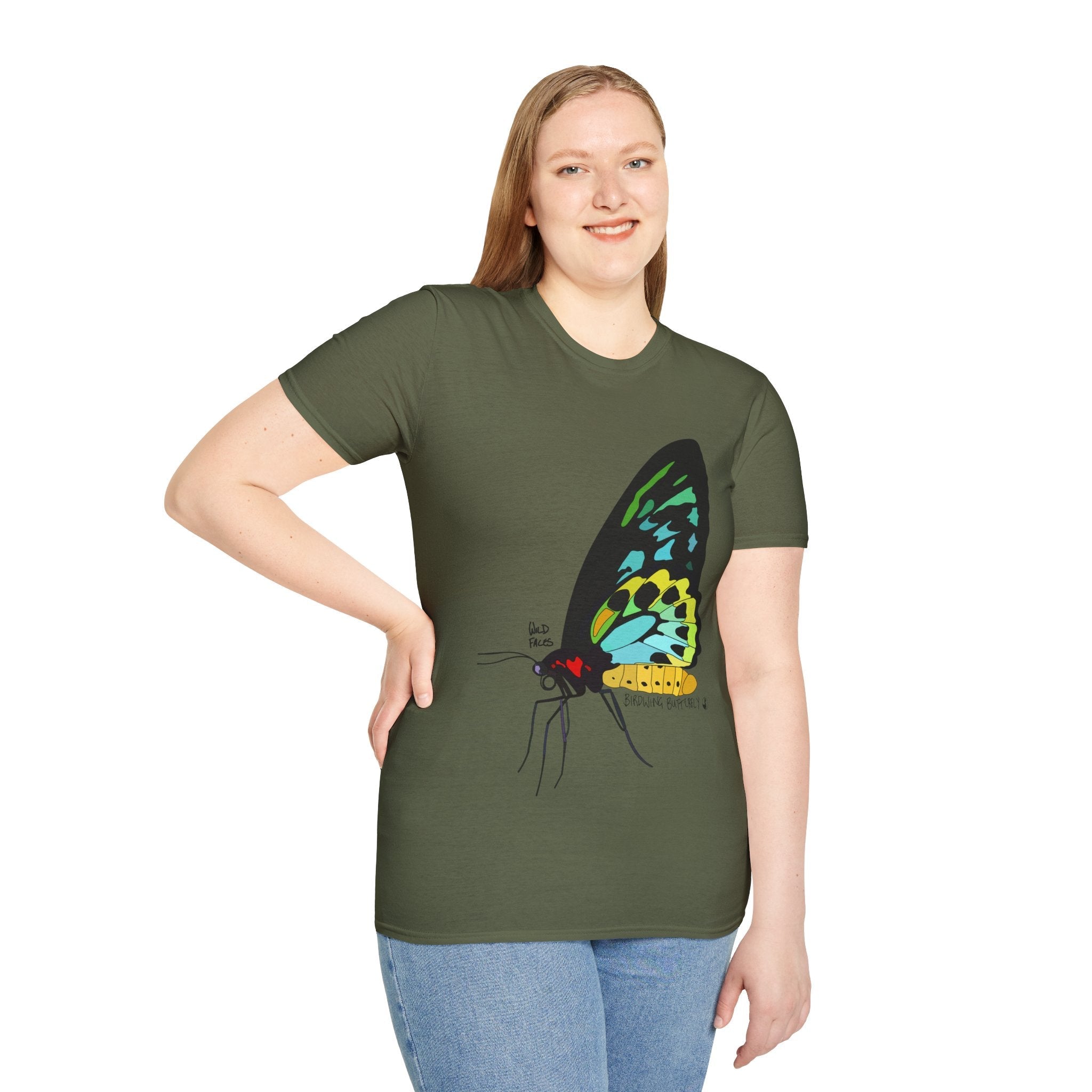 Birdwing Butterfly - Unisex Softstyle T-Shirt Printify