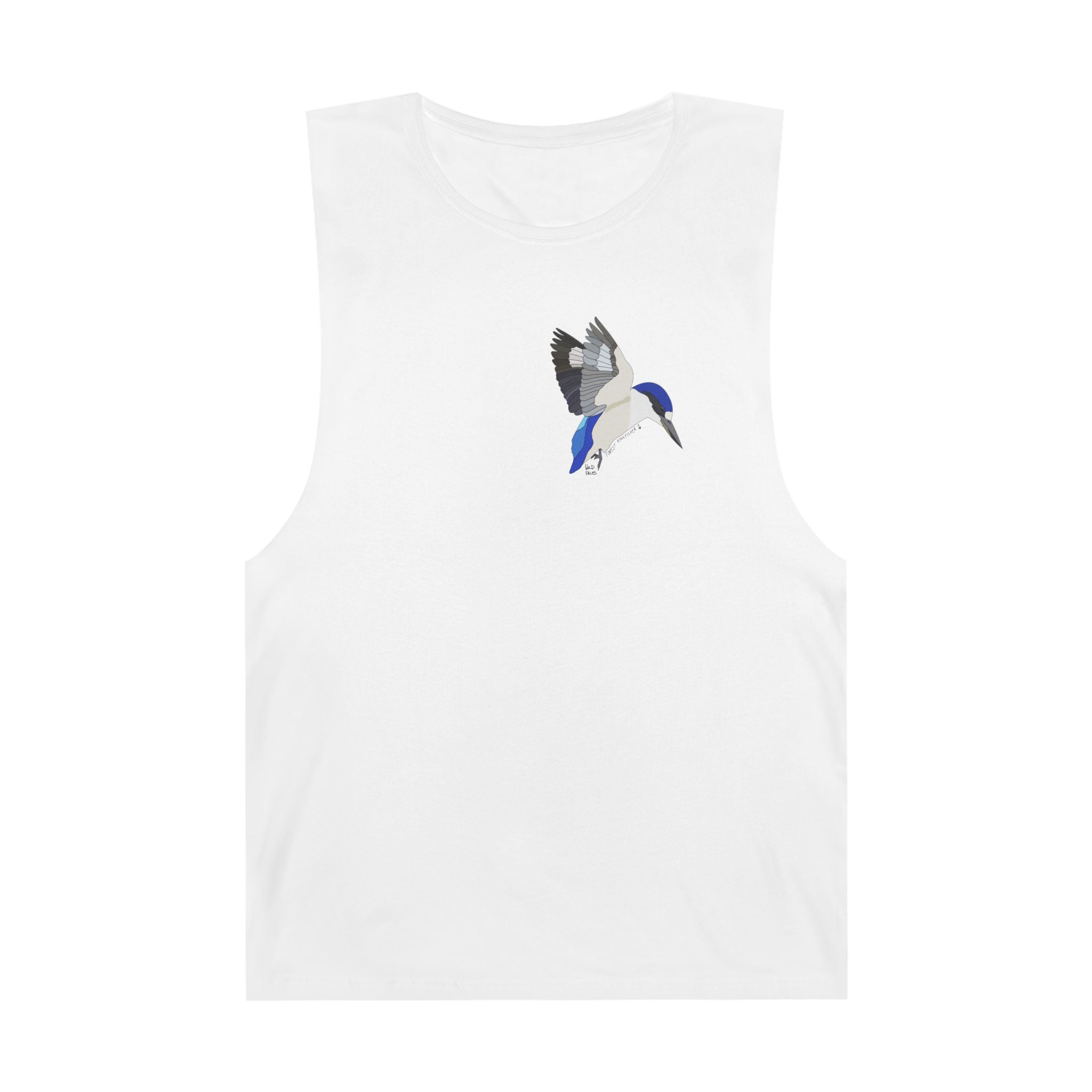 Forest Kingfisher (flying) - Unisex Barnard Tank