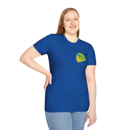 Orange-bellied Parrot - Small design- Unisex Softstyle T-Shirt