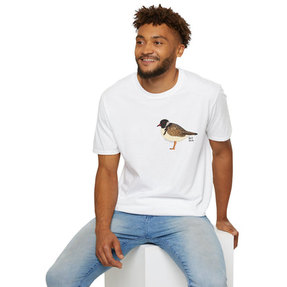 Hooded Plover - Small design - Unisex Softstyle T-Shirt