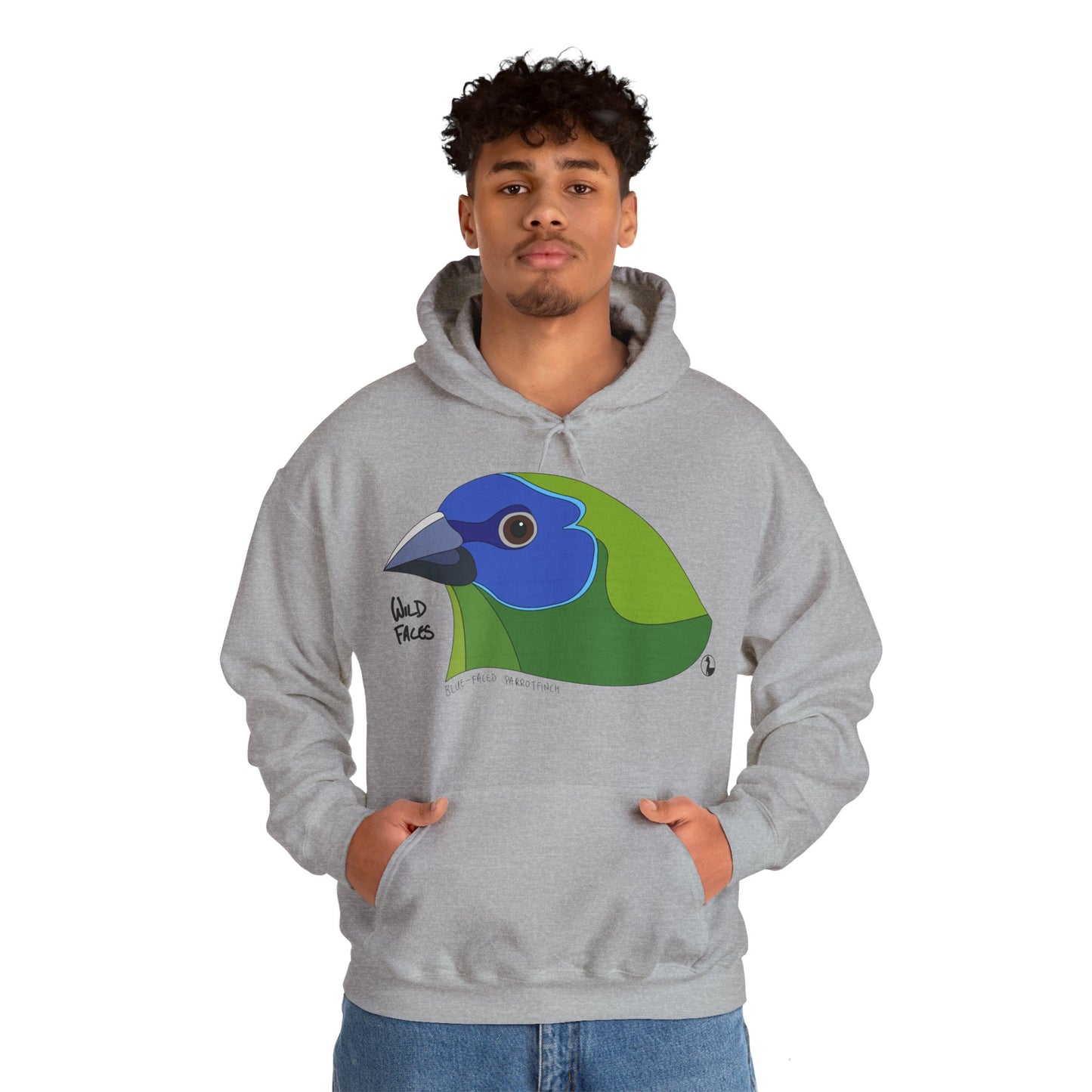 Blue-faced Parrotfinch | Unisex Heavy Blend™ Hooded Sweatshirt