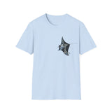 Reef Manta Ray- small design - Unisex Softstyle T-Shirt Printify