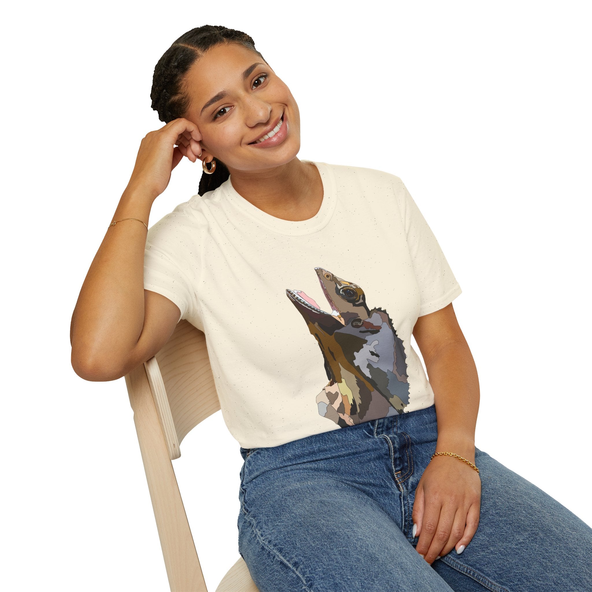 Frilled-neck Lizard - Unisex Softstyle T-Shirt Printify