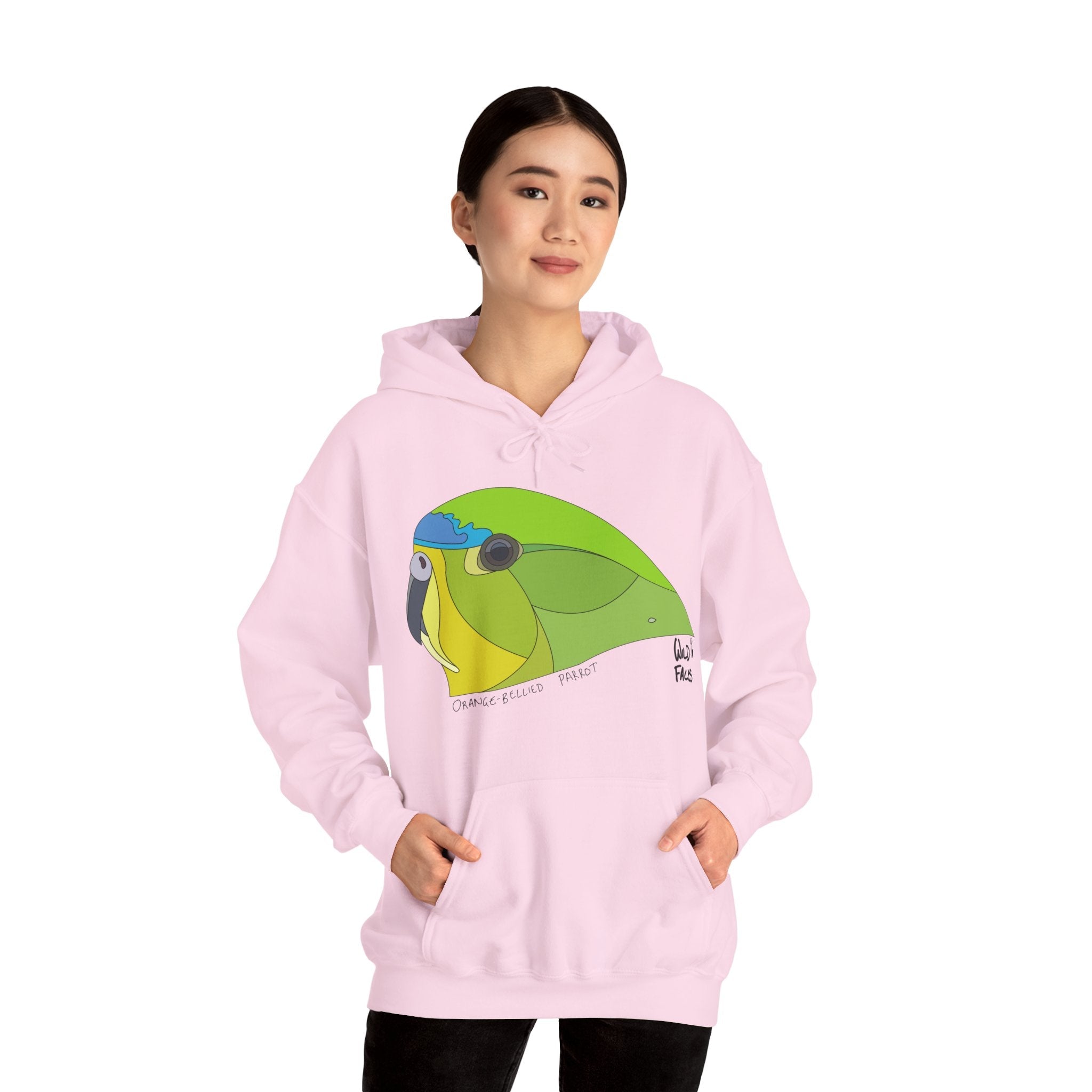 Orange-bellied Parrot | Unisex Heavy Blend™ Hooded Sweatshirt Printify