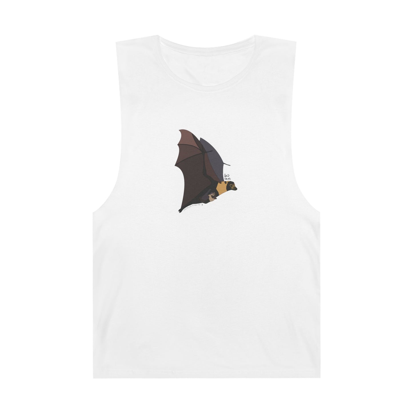 Spectacled Flying Fox (in flight) - Unisex Barnard Tank